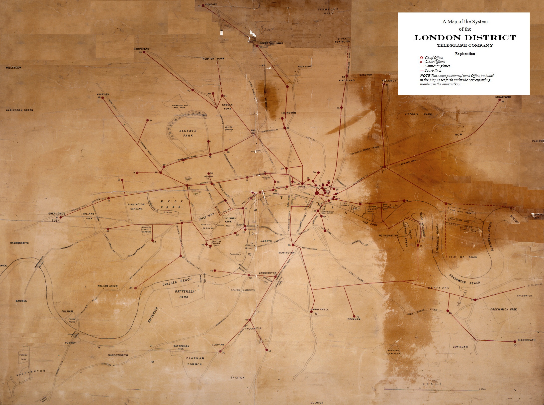 Distant Writing Telegraph Maps